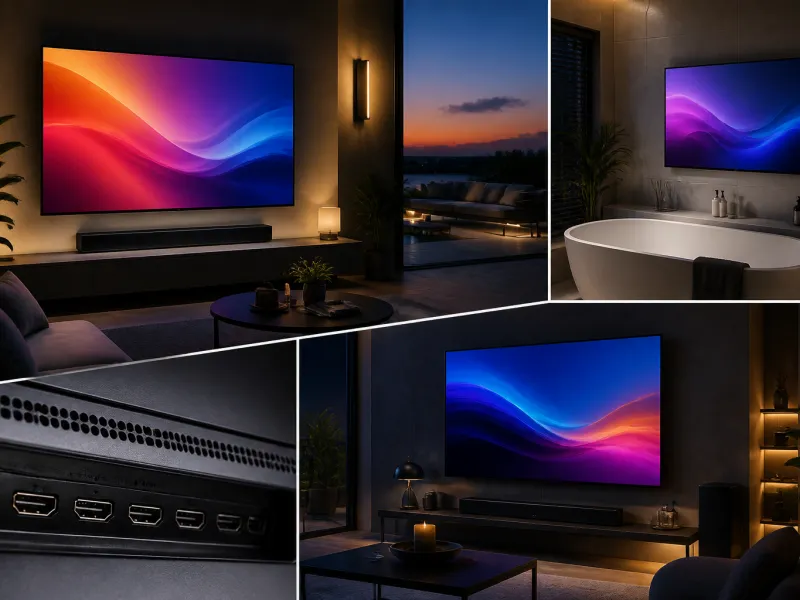 TVs for outdoor spaces and bathrooms
